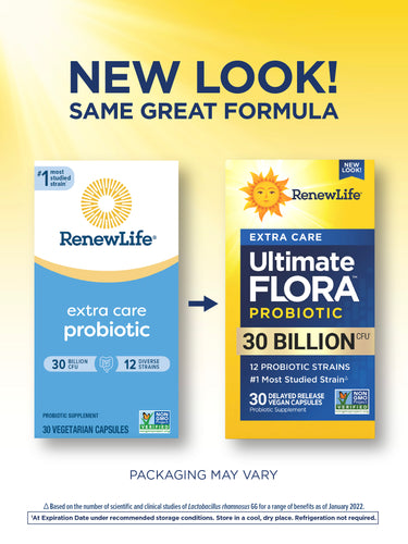Ultimate Flora Extra Care Probiotic 30 Billion, 30 Delayed Release Vegan Caps