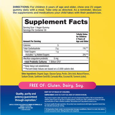 Ultimate Flora Kids Probiotic Gummies 1 Billion, 30 Berry-licious Gummies