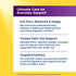 Graphic highlights Gut Flora, Balanced & Happy, Trusted Daily Gut Support, and Targeted Delivery.