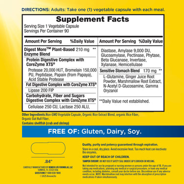 DigestMore Enzymes, 90 Vegan Capsules