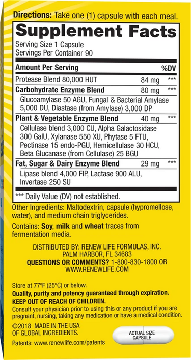 DigestMore Ultra Enzymes, 90 Vegan Capsules