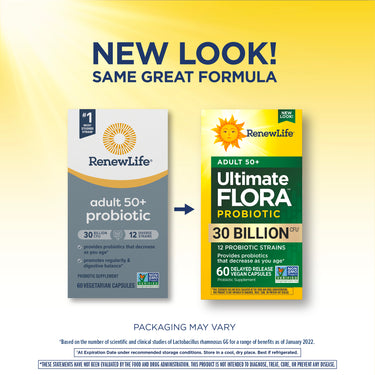 Ultimate Flora 50+ Probiotic 30 Billion, 60 Delayed Release Vegan Caps