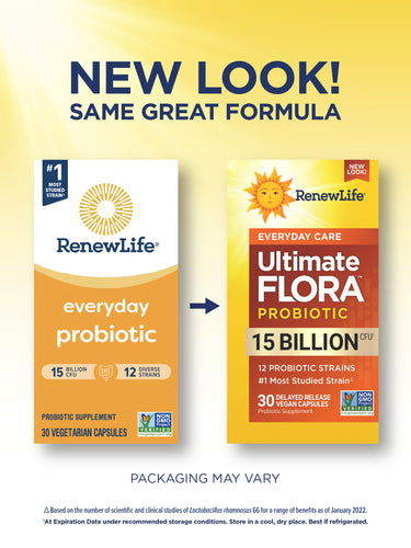 Ultimate Flora Everyday Care Probiotic 15 Billion, 30 Delayed Release Vegan Caps