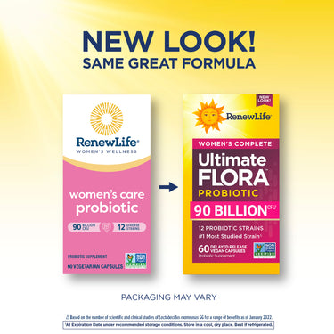 Ultimate Flora Women's Complete Probiotic 90 Billion, 60 Delayed Release Vegan Caps