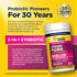 RenewLife Ultimate Flora Women's Daily Pre & Probiotic 90 Billion, 30 Delayed Release Vegan Capsules, Non-GMO.