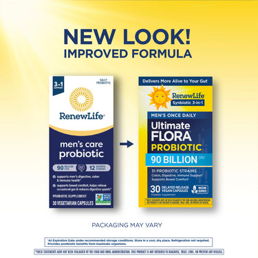 Ultimate Flora Men's Complete Probiotic 90 Billion, 30 Delayed Release Vegan Caps