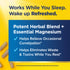 Product highlights graphic stating: Helps relieve occasional constipation and eliminates waste and toxins while you rest.