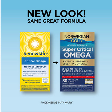 Norwegian Gold Super Critical Omega, 30 Fish Gelatin Softgels