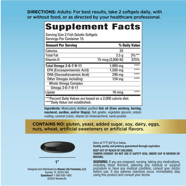 Norwegian Gold Super Critical Omega, 30 Fish Gelatin Softgels
