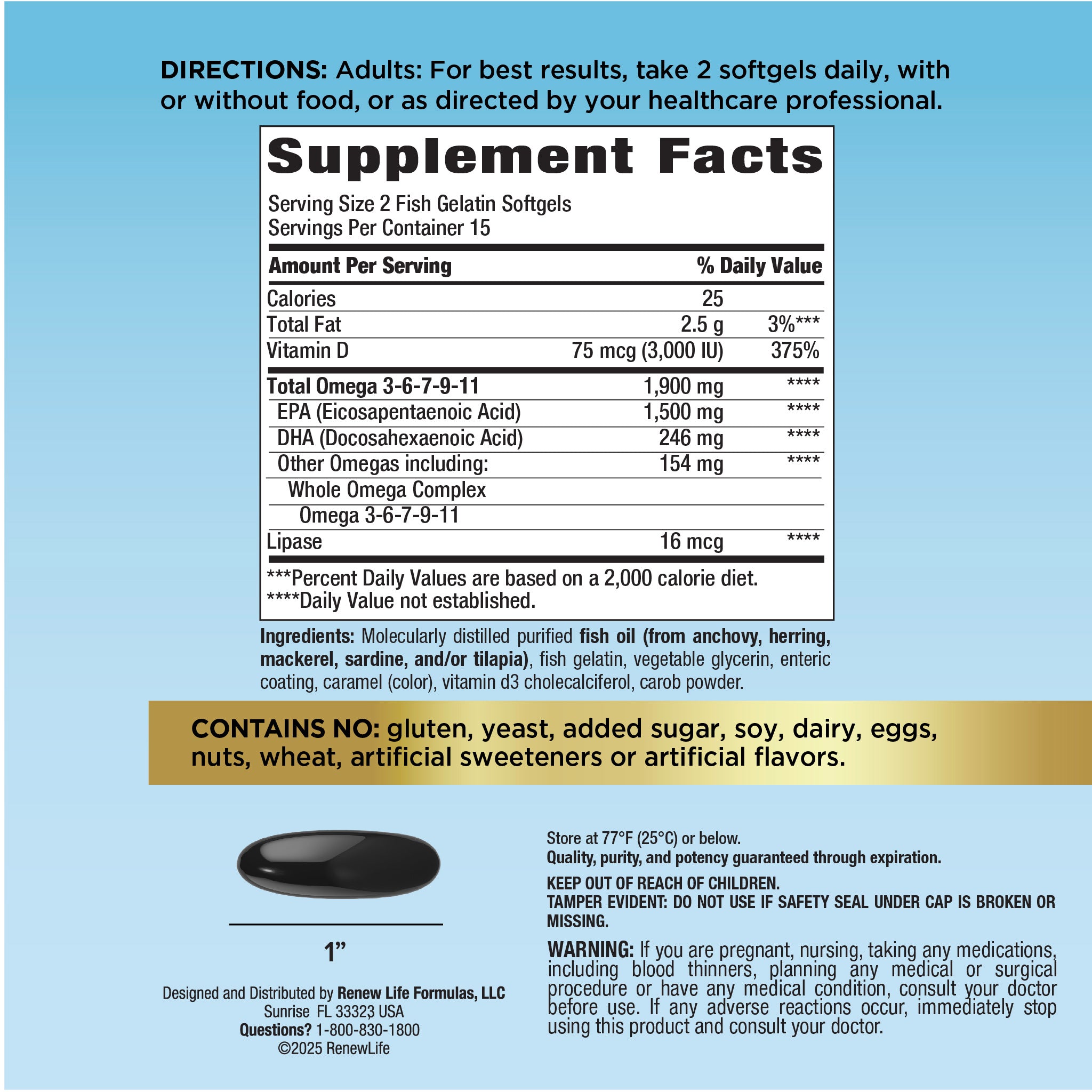 Norwegian Gold Super Critical Omega, 30 Fish Gelatin Softgels