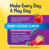 Ultimate Flora Kids Probiotic Chewable Tablets in Berry-Licious flavor with 3 billion live cultures.