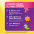 Product highlights graphic stating 3 Billion CFU¹ for healthy tummies, Balances Good Bacteria for digestion, Gut Wellness support.
