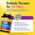 RenewLife Kids Ultimate FLORA Kids Probiotic offers 3 Billion CFU in Berry-licious flavor with 30 vegan chewable tablets.
