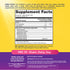 Supplement Facts for Ult Flora Kids 3B Chewable Tablets, 30 count.