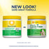 RenewLife Completely Clear Organic Prebiotic Fiber 7 oz (198 g) jar, shown next to its new packaging: RenewLife Organic Clear Fiber.