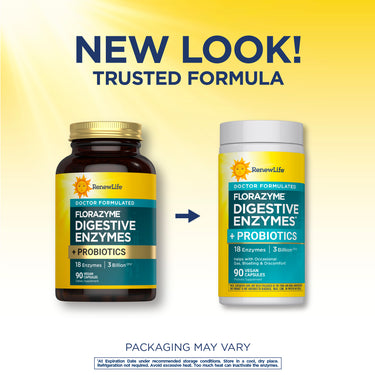 FloraZyme Digestive Enzymes Dr. Formulated, 90 Vegan Capsules