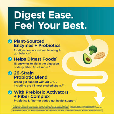FloraZyme Digestive Enzymes Dr. Formulated, 90 Vegan Capsules