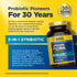 RenewLife Ultimate Flora Probiotic 3-in-1, 65 Billion CFU, 31 Strains, 30 Delayed Release Vegan Capsules.