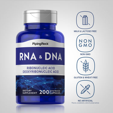 RNA & DNA, 100/10 mg, 200 Quick Release Capsules