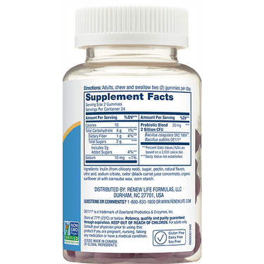 Ultimate Flora Probiotic Gummies, 48 Vegan Gummies