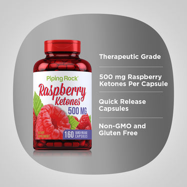 Raspberry Ketones, 500 mg, 160 Quick Release Capsules