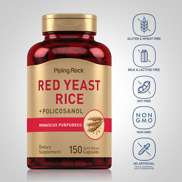 Red Yeast & Policosanol, 150 Quick Release Capsules
