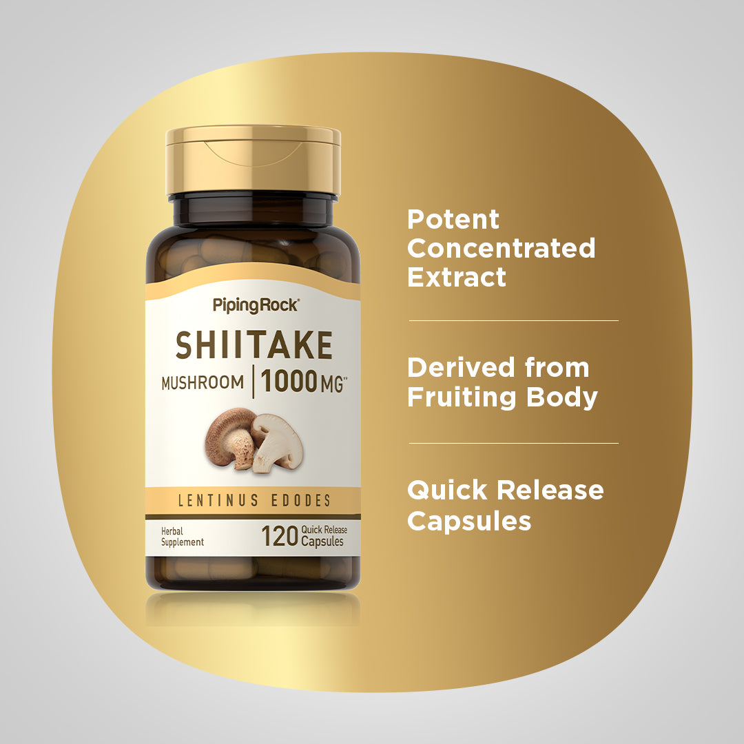 Shiitake Mushroom, 1000 mg, 120 Quick Release Capsules
