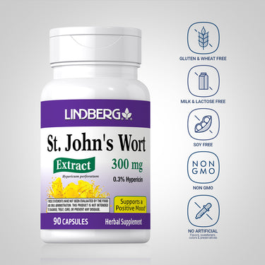 St. John's Wort Standardized Extract, 300 mg, 90 Capsules