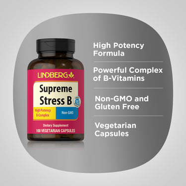 Supreme Stress B, 100 Vegetarian Capsules