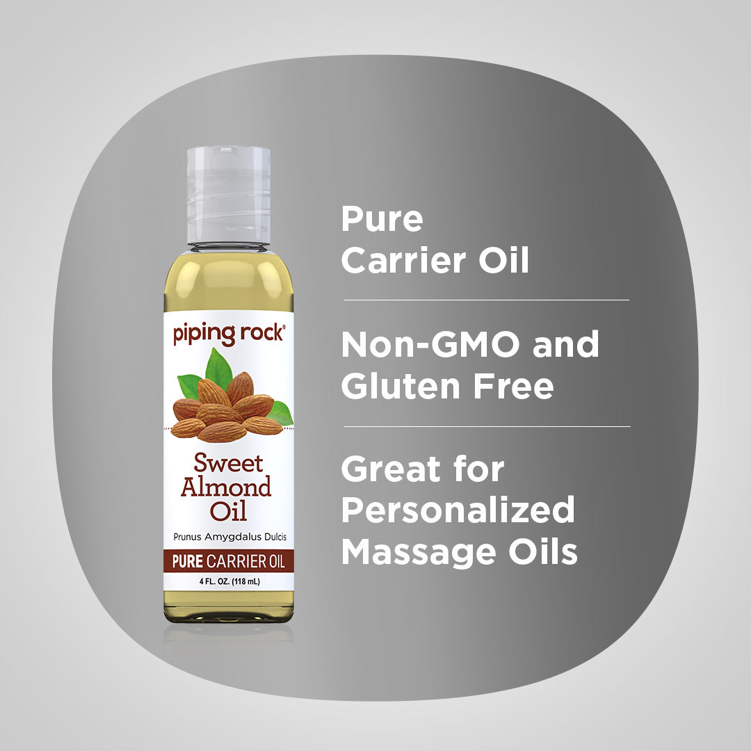 Sweet Almond Oil, 4 fl oz (118 mL) Bottle