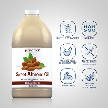 Sweet Almond Oil, 64 fl oz (1.89 L) Bottle