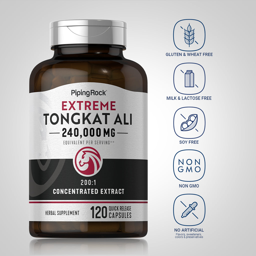 Tongkat Ali Longjack, 240000 mg (per serving), 120 Quick Release Capsu