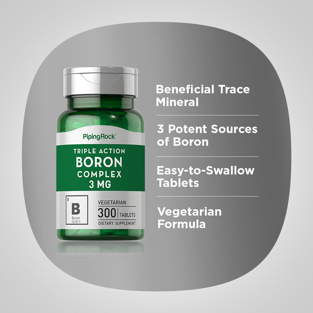 Triple Action Boron Complex, 3 mg, 300 Tablets