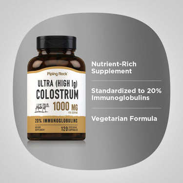 Ultra Colostrum (High IG), 1000 mg (per serving), 120 Vegetarian Capsules