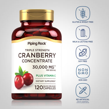 Ultra Triple Strength Cranberry Plus C, 30,000 mg (per serving), 120 Quick Release Capsules