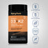 D3 + K2 bottle with icons indicating Gluten & Wheat Free, Milk & Lactose Free, Soy Free, Non-GMO, No Artificial Additives.