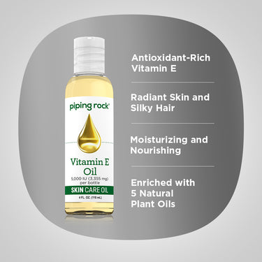 Vitamin E Natural Skin Oil, 5000 IU, 4 fl oz (118 mL) Bottle