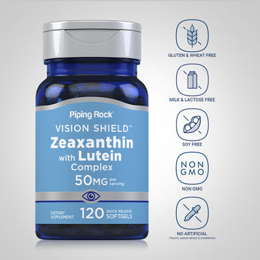 Zeaxanthin with Lutein Complex, 50 mg (per serving), 120 Quick Release Softgels