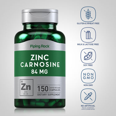 Zinc Carnosine, 84 mg, 150 Quick Release Capsules