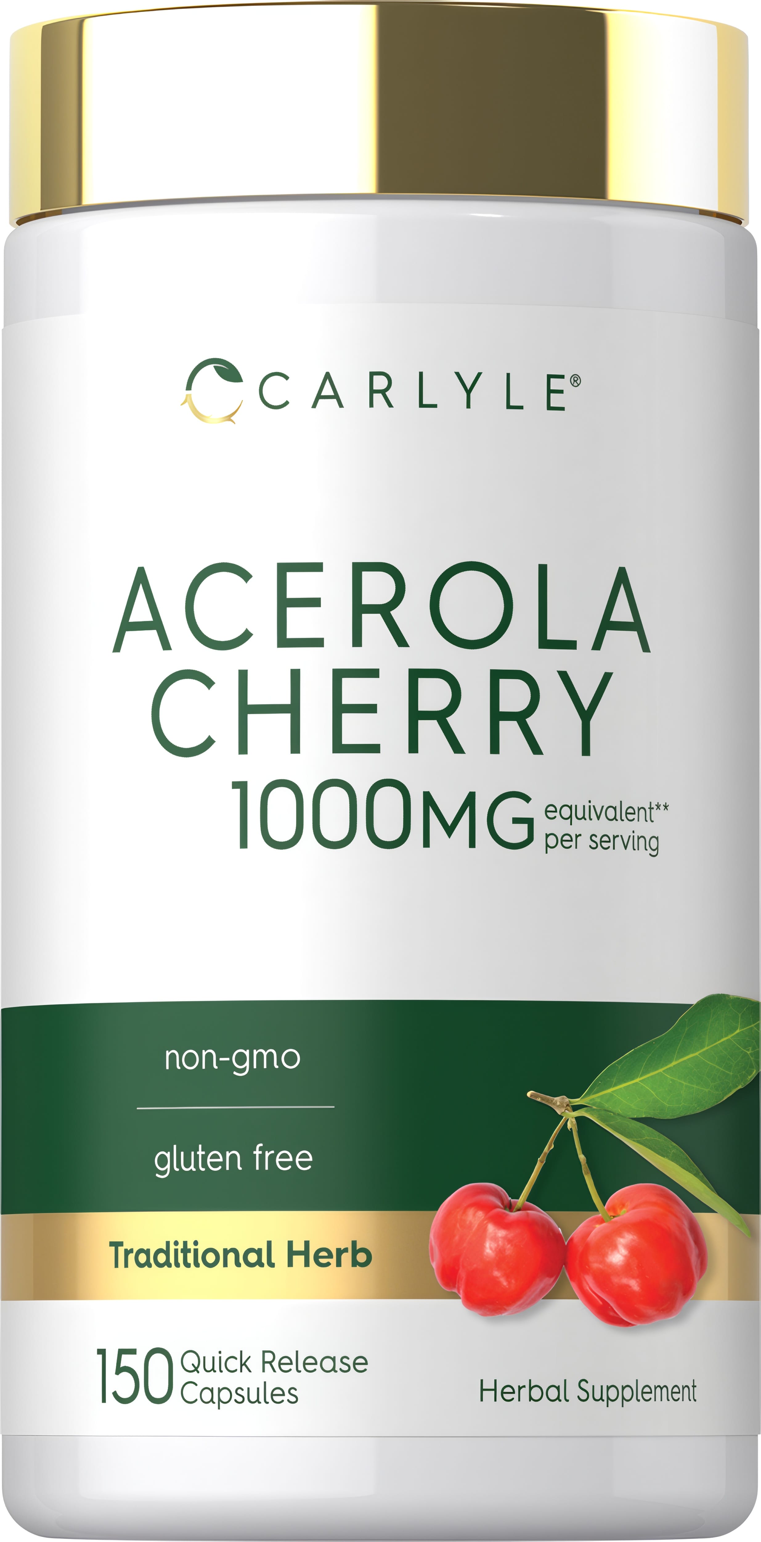 Acerola Cherry, 1000 mcg (per serving), 150 Quick Release Capsules