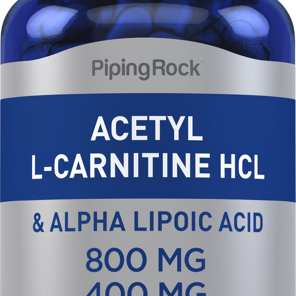 acetyl l carnitine hcl alpha lipoic acid Acetyl L-Carnitine 800 mg & Alpha Lipoic Acid 400 mg, 90 Quick Release