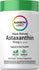 Rainbow Light Algae-Derived Astaxanthin softgels, 10 mg per 2 softgels, total 60 softgels.