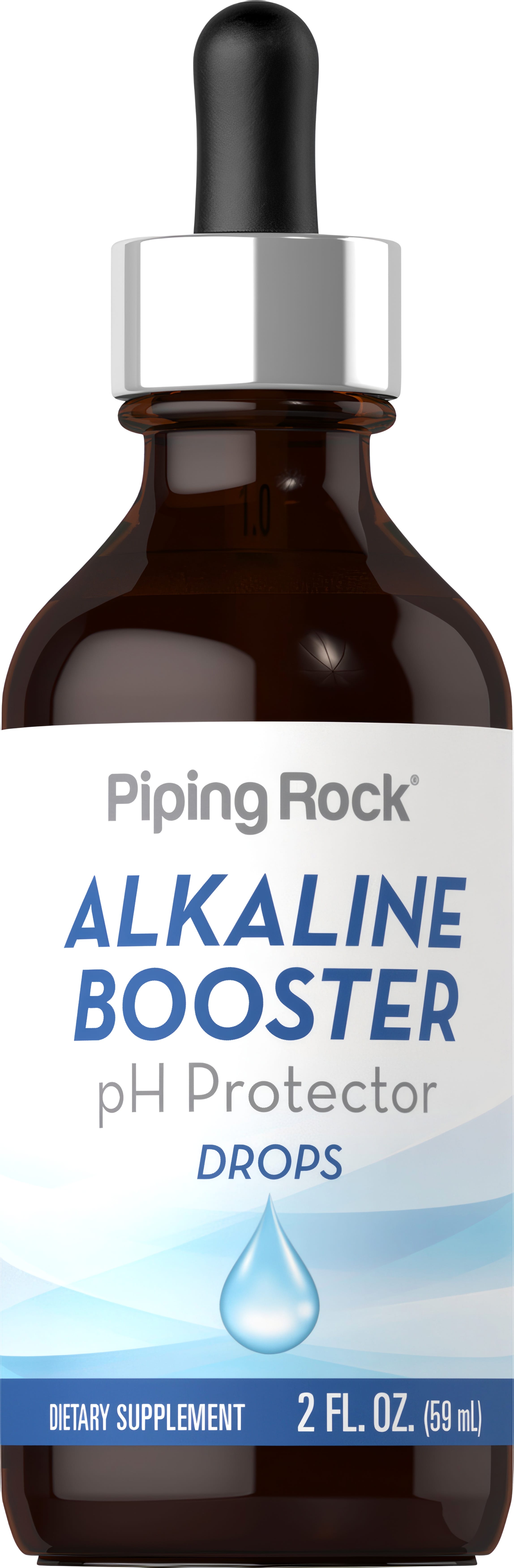 Alkaline Booster pH Protector Drops, 2 FL. OZ. (59 mL) Dietary Supplement bottle.