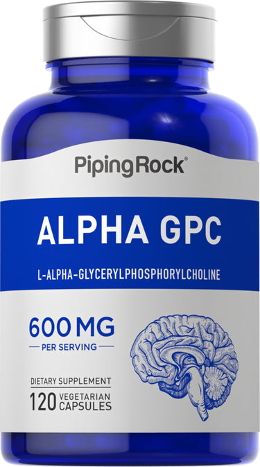 Alpha GPC, 600 mg (per serving), 120 Vegetarian Capsules