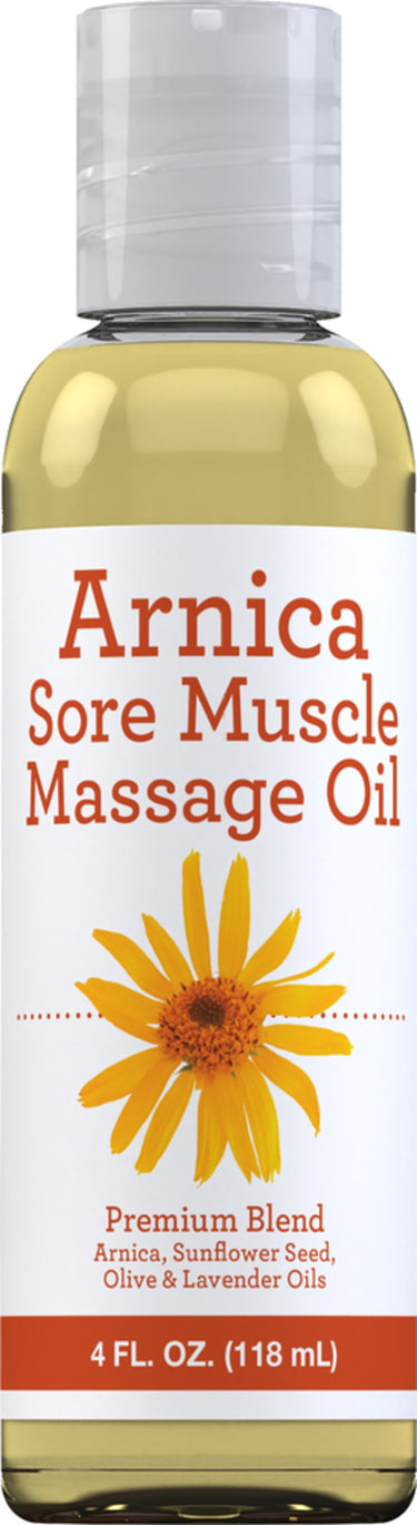 Arnica Massage Oil, 4 fl oz (118 mL) Bottle