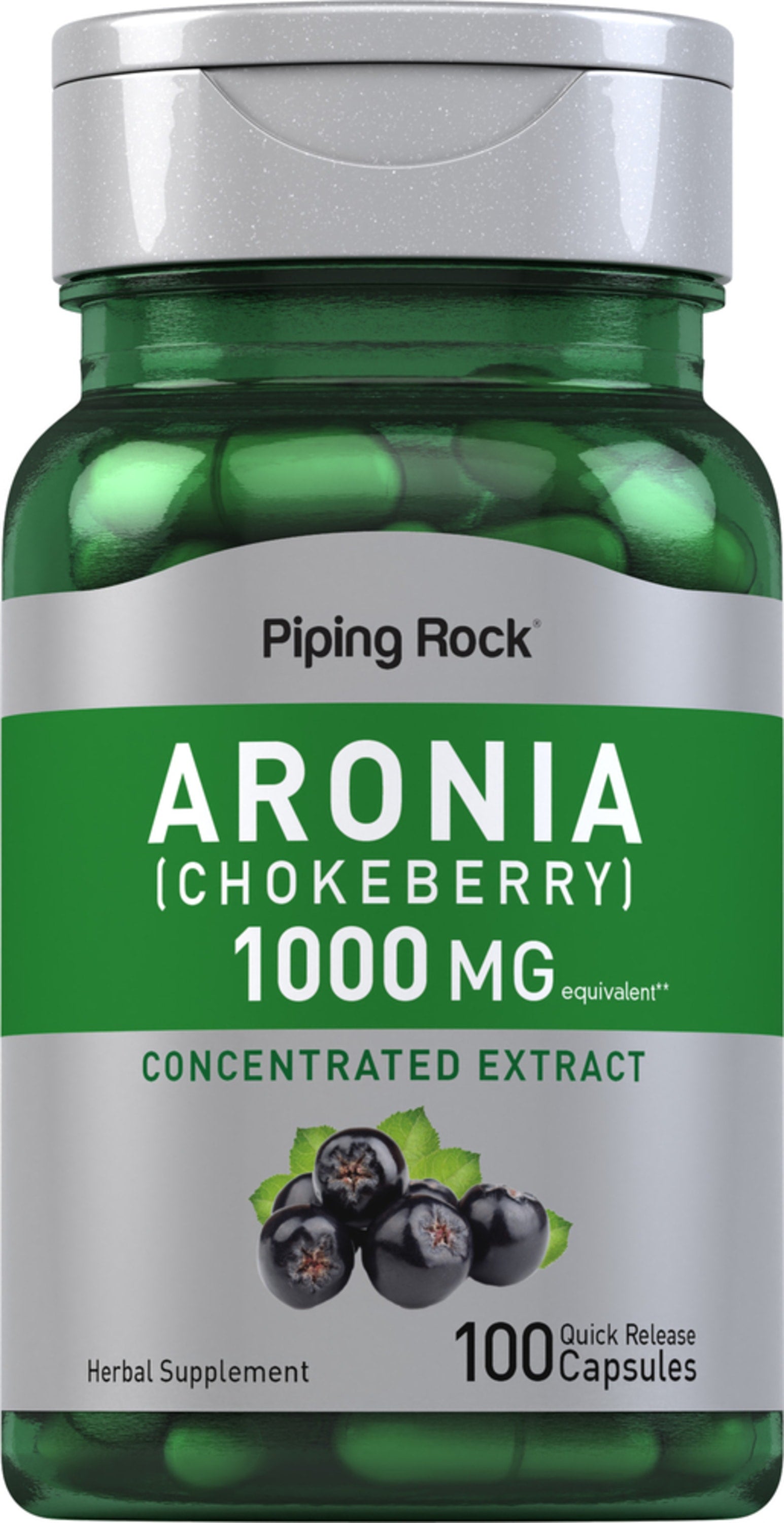 Aronia (Chokeberry), 1000 mg, 100 Quick Release Capsules