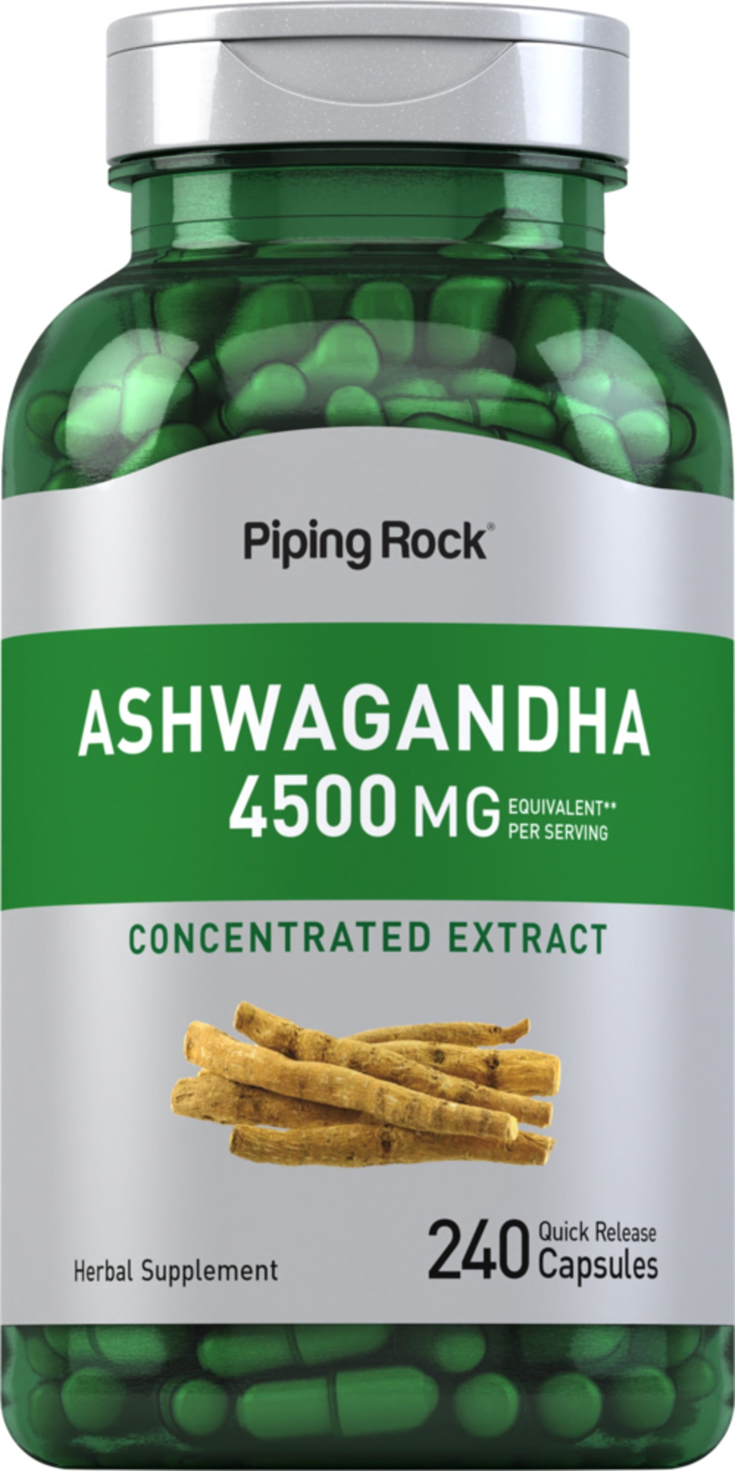 Ashwagandha, 4500 mg (per serving), 240 Quick Release Capsules