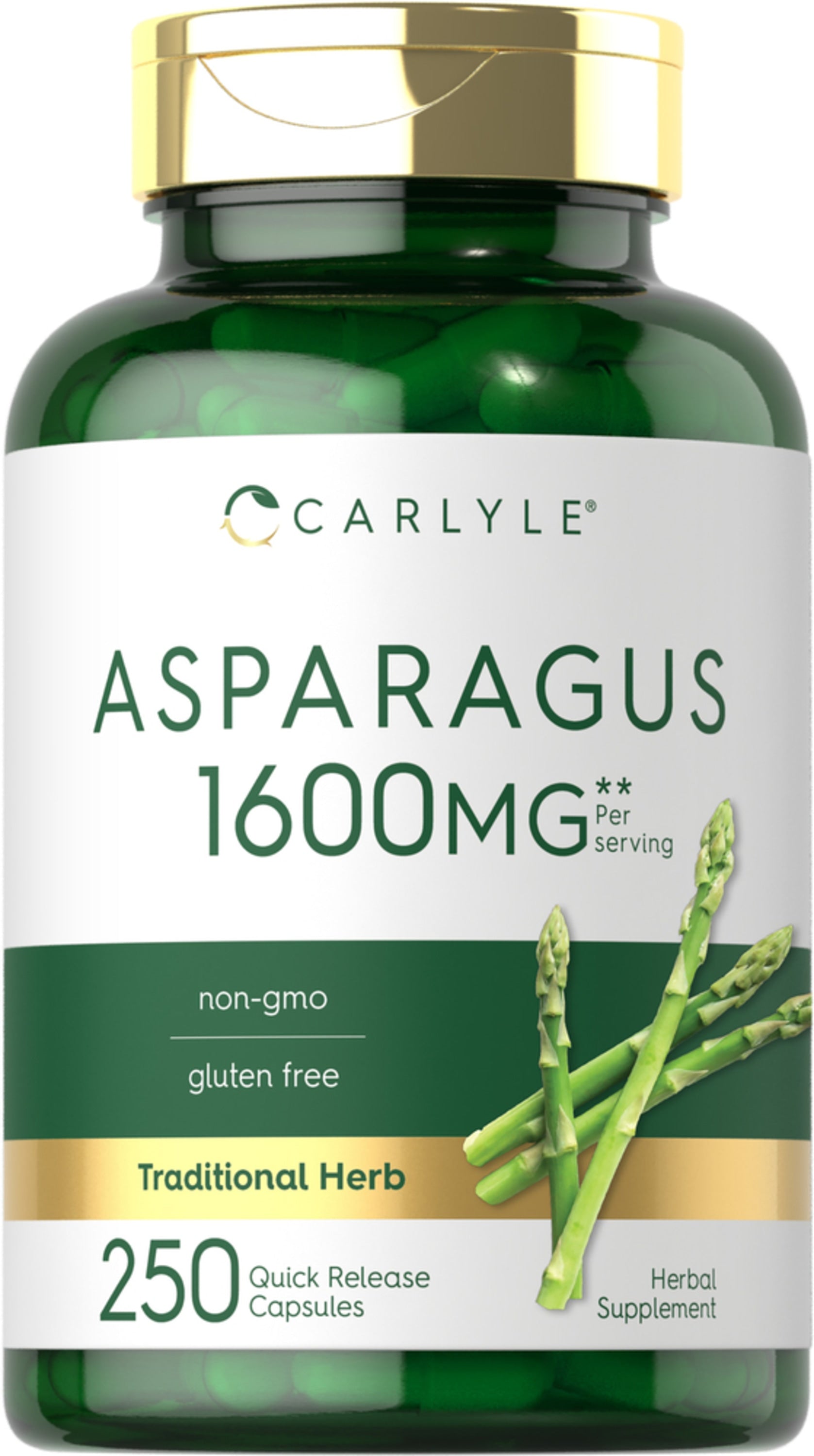 Asparagus, 1600 mg (per serving), 250 Quick Release Capsules