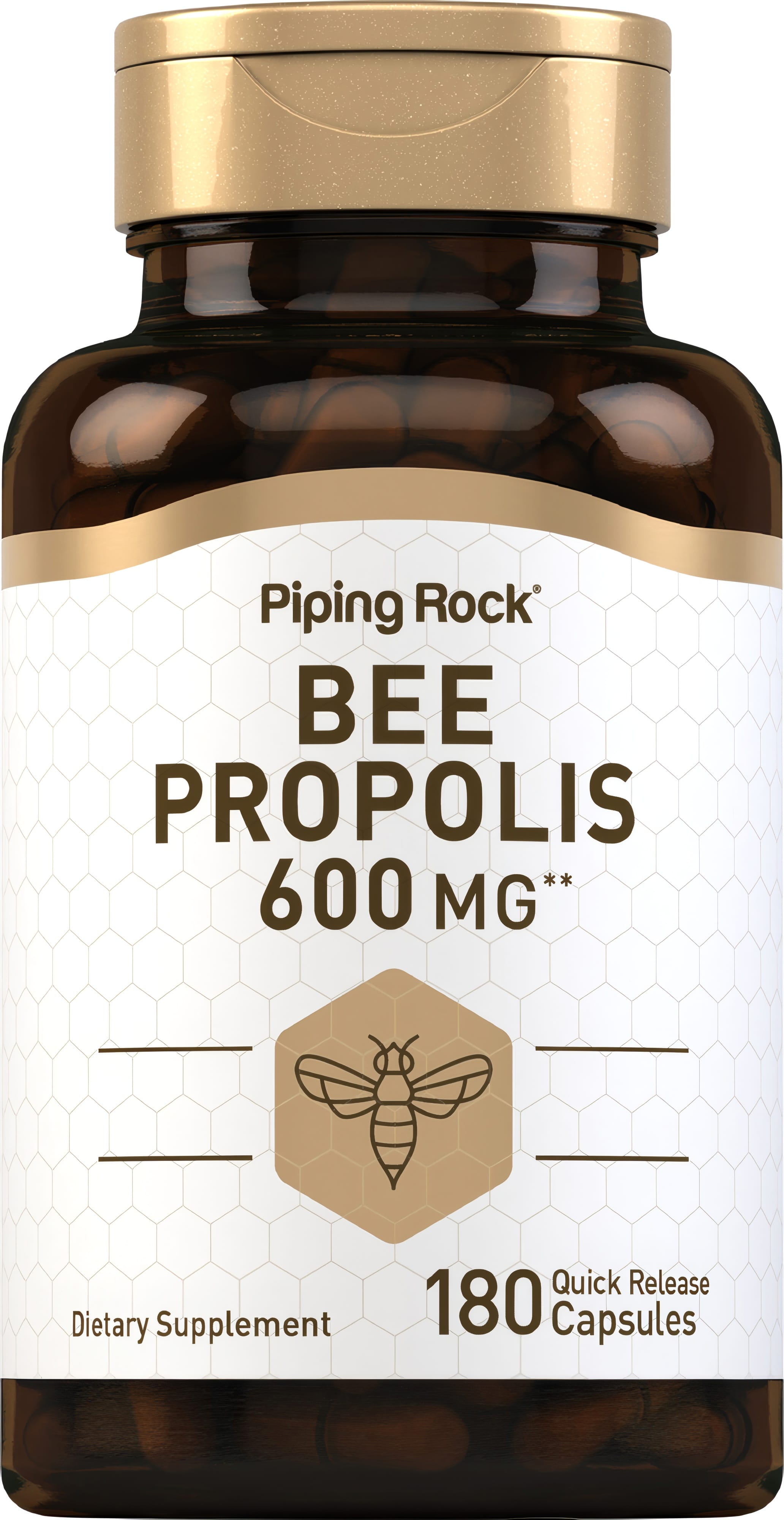 Bee Propolis, 600 mg, 180 Quick Release Capsules