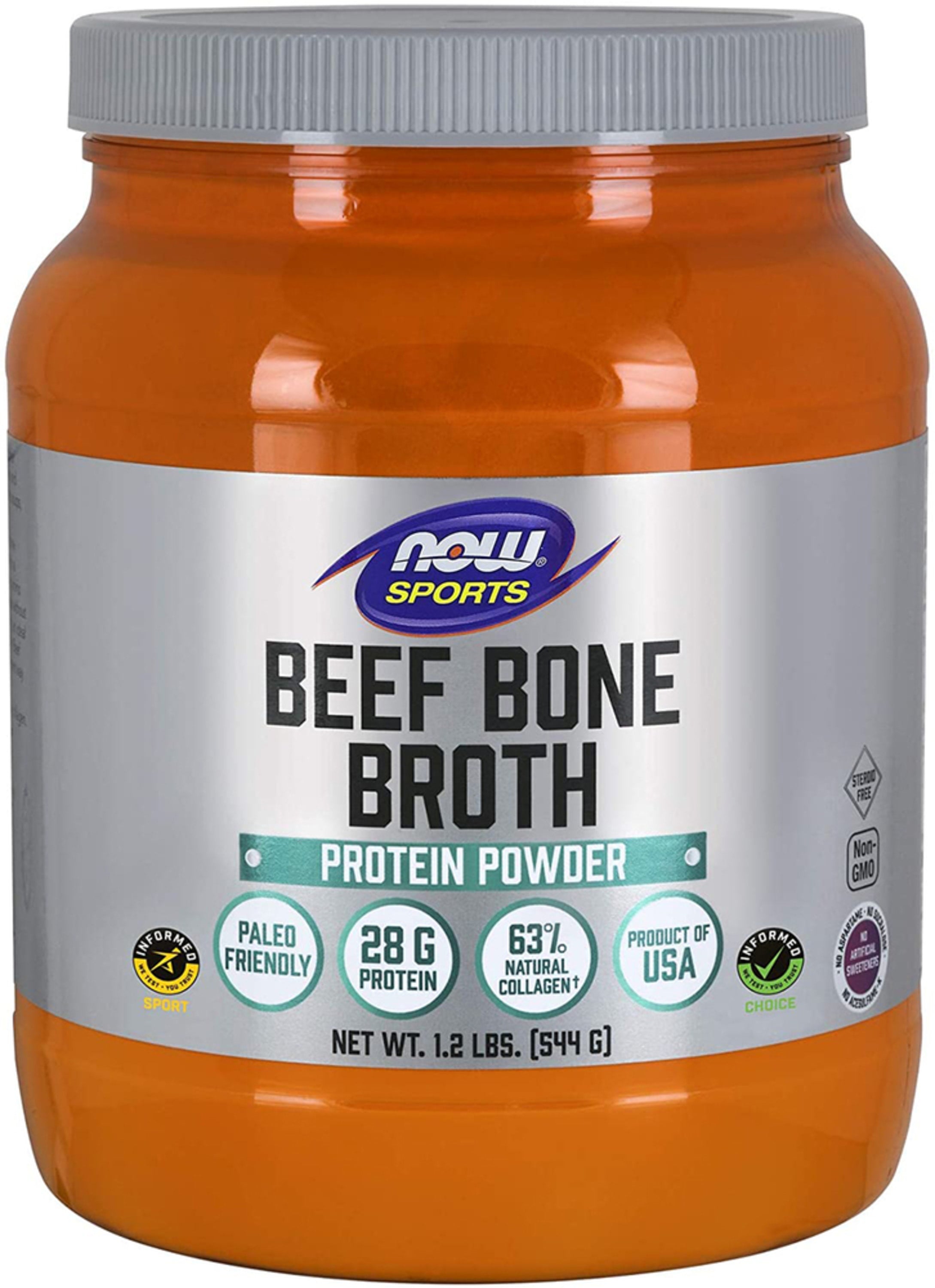 Beef Bone Broth Powder, 1.2 lbs (544 g) Bottle